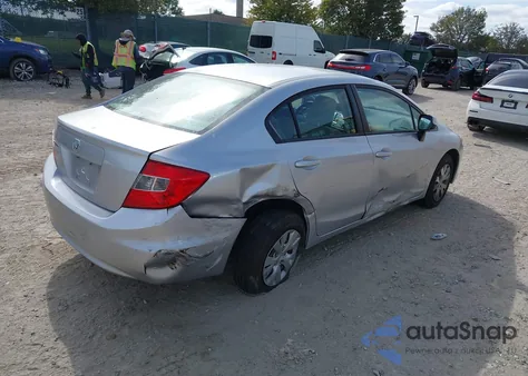 2012 Honda Civic Lx z USA, uszkodzony, nr VIN 2HGFB2F57CH315186